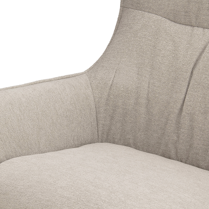 Sillon Tela Beige/negro Sesenta Y Cuatro | Sillones y Ottomanes | salas